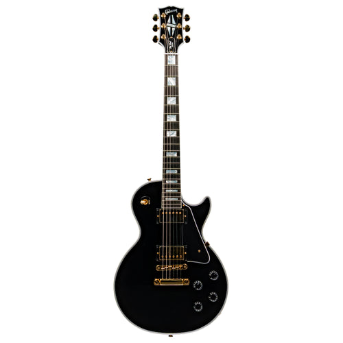 Gibson Custom Les Paul Electric Guitar, Ebony Fingerboard, Ebony Gloss Finish