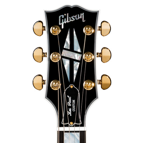 Gibson Custom Les Paul Electric Guitar, Ebony Fingerboard, Ebony Gloss Finish
