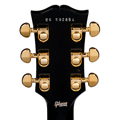 Gibson Custom Les Paul Electric Guitar, Ebony Fingerboard, Ebony Gloss Finish
