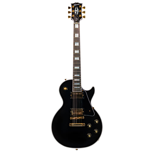 Gibson Les Paul Custom '70s Electric Guitar, Ebony w/ Hardshell Case