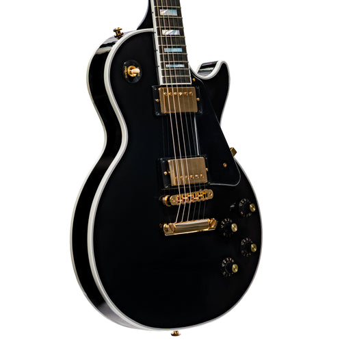 Gibson Les Paul Custom '70s Electric Guitar, Ebony w/ Hardshell Case