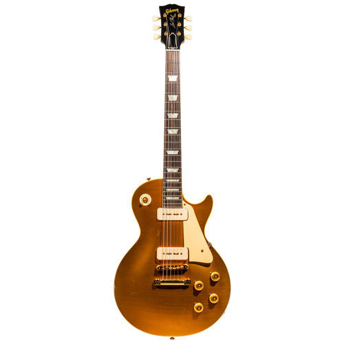 Gibson Custom Shop '56 Les Paul Standard Electric Guitar, Light Aged All Gold w/ Gold Hardware
