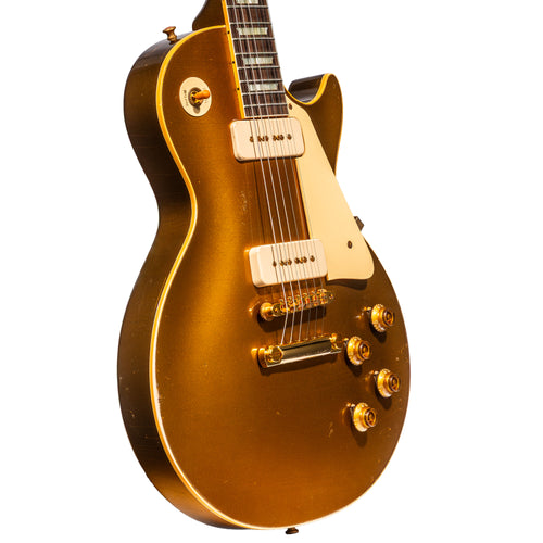 Gibson Custom Shop '56 Les Paul Standard Electric Guitar, Light Aged All Gold w/ Gold Hardware