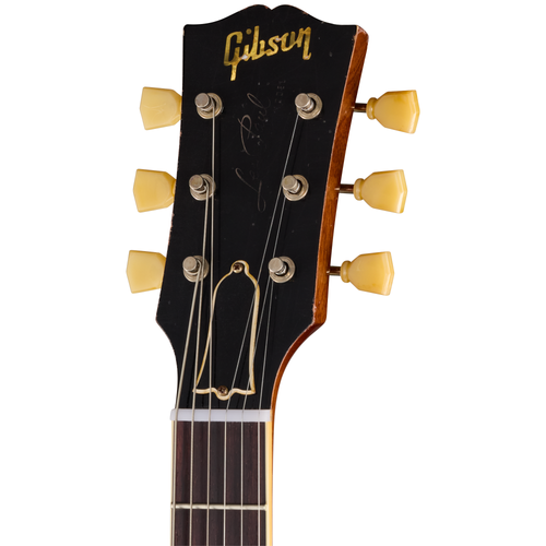 Gibson Custom Shop '59 Les Paul Standard Electric Guitar, Heavy Aged Molten Amber Burst