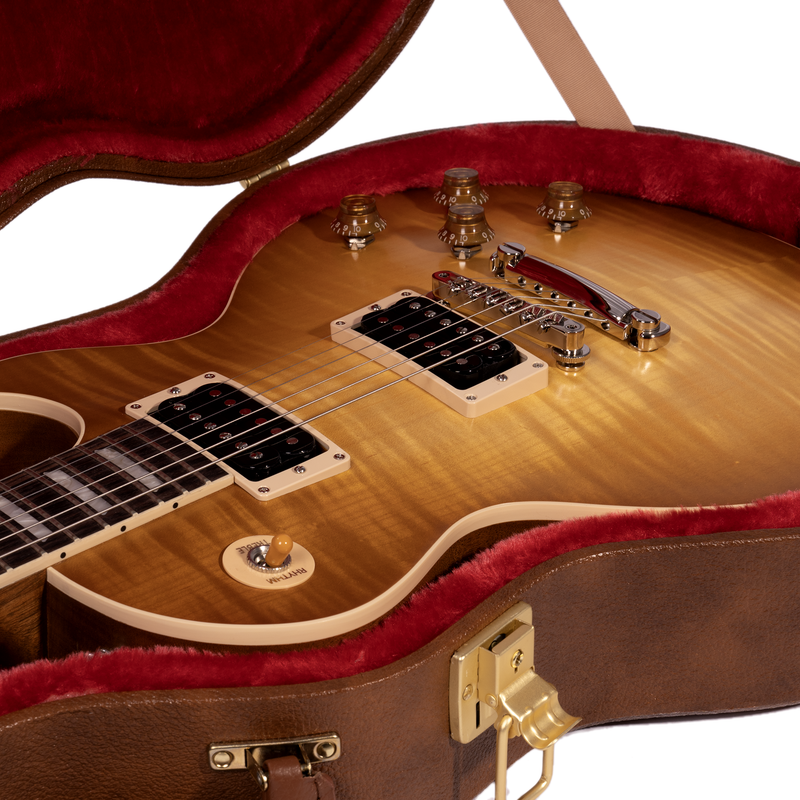 Gibson Les Paul Standard 50s Faded Electric Guitar, Vintage Honey Burst w/ Hardshell Case