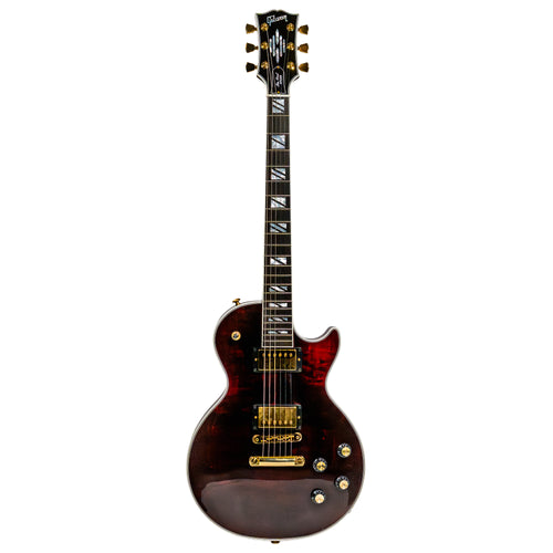 Gibson Les Paul Supreme Electric Guitar, AAA Flame Maple Top, Wine Red