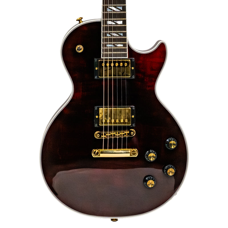 Gibson Les Paul Supreme Electric Guitar, AAA Flame Maple Top, Wine Red