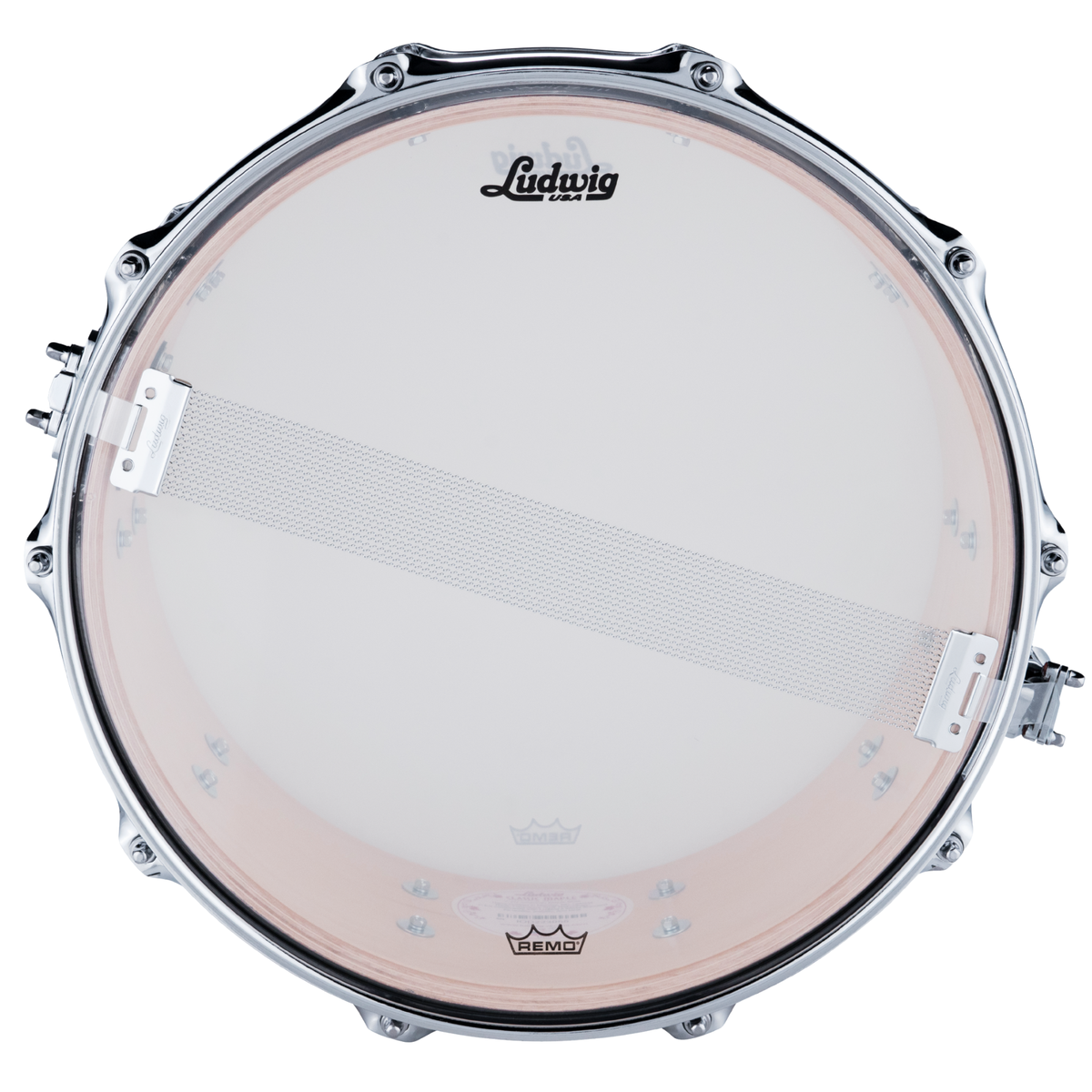 Ludwig Classic Maple 6.5x14" Snare Drum, Champagne Sparkle