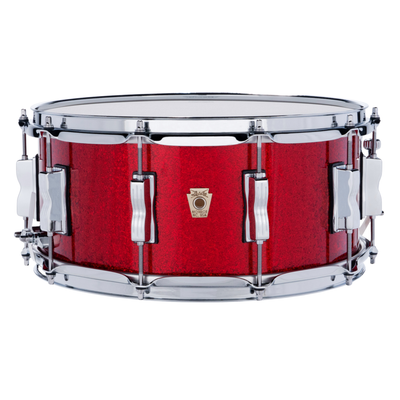 Ludwig Classic Maple 6.5x14" Snare Drum, Red Sparkle