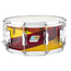 Ludwig Limited Edition Vistalite 50th Anniversary 6.5x14" Snare Drum, Yellow/Red/Yellow