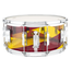 Ludwig Limited Edition Vistalite 50th Anniversary 6.5x14" Snare Drum, Yellow/Red/Yellow