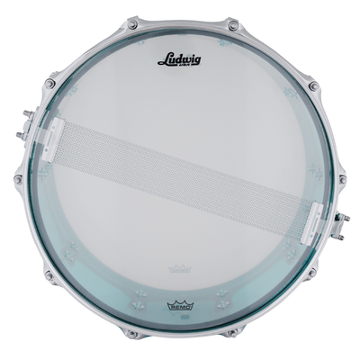 Ludwig Vistalite 6.5"x14" Snare Drum, Teal