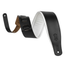Levys 3" Wide Top Grain Leather Guitar Strap, Black/White Tuxedo