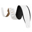 Levys 3" Wide Top Grain Leather Guitar Strap, White/Black Panda