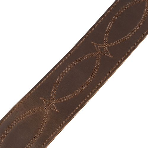 Levys Whiskey Crocodile Leather Guitar Strap
