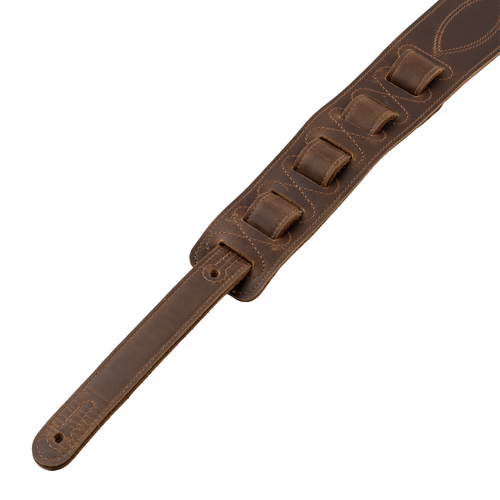 Levys Whiskey Crocodile Leather Guitar Strap