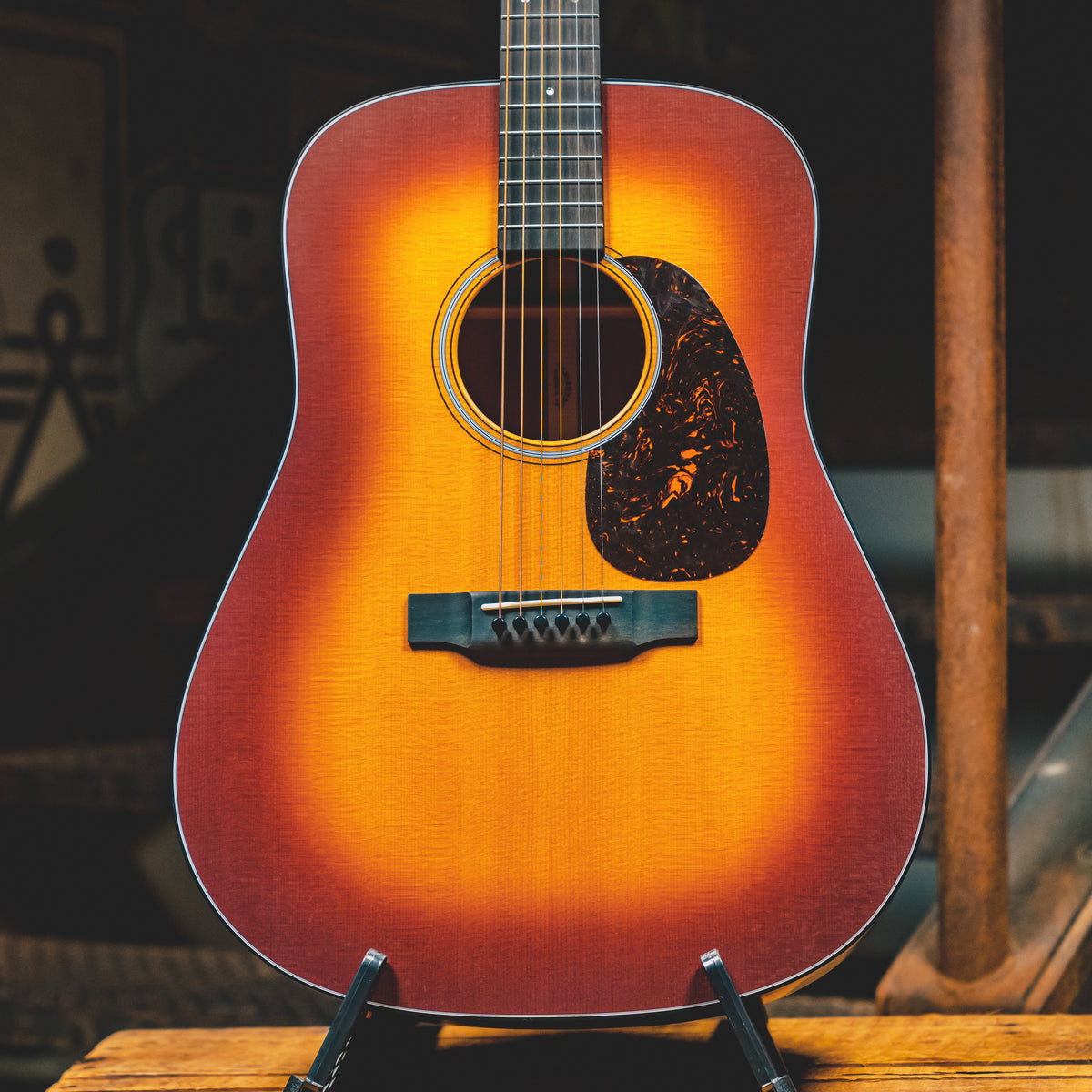2023 Martin D-18 Dreadnought Acoustic Guitar, Satin Amberburst w/OHSC - Used