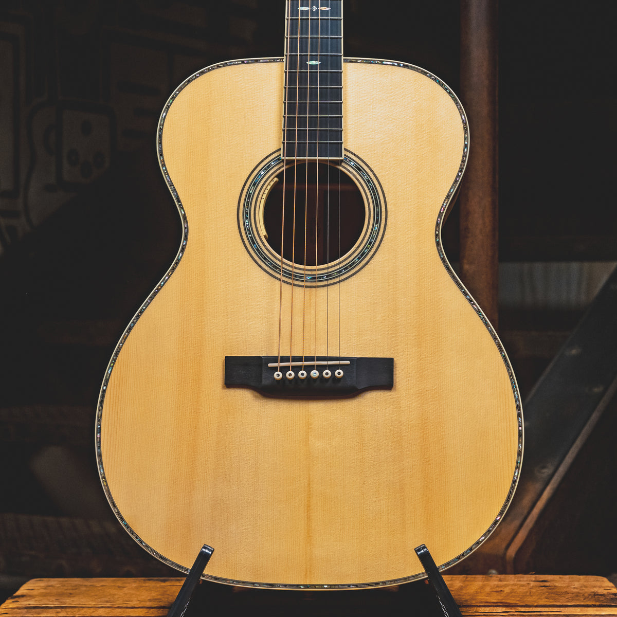 2021 Martin OM-41 Custom Acoustic Guitar, Italian Alpine Spruce/Koa w/OHSC - Used