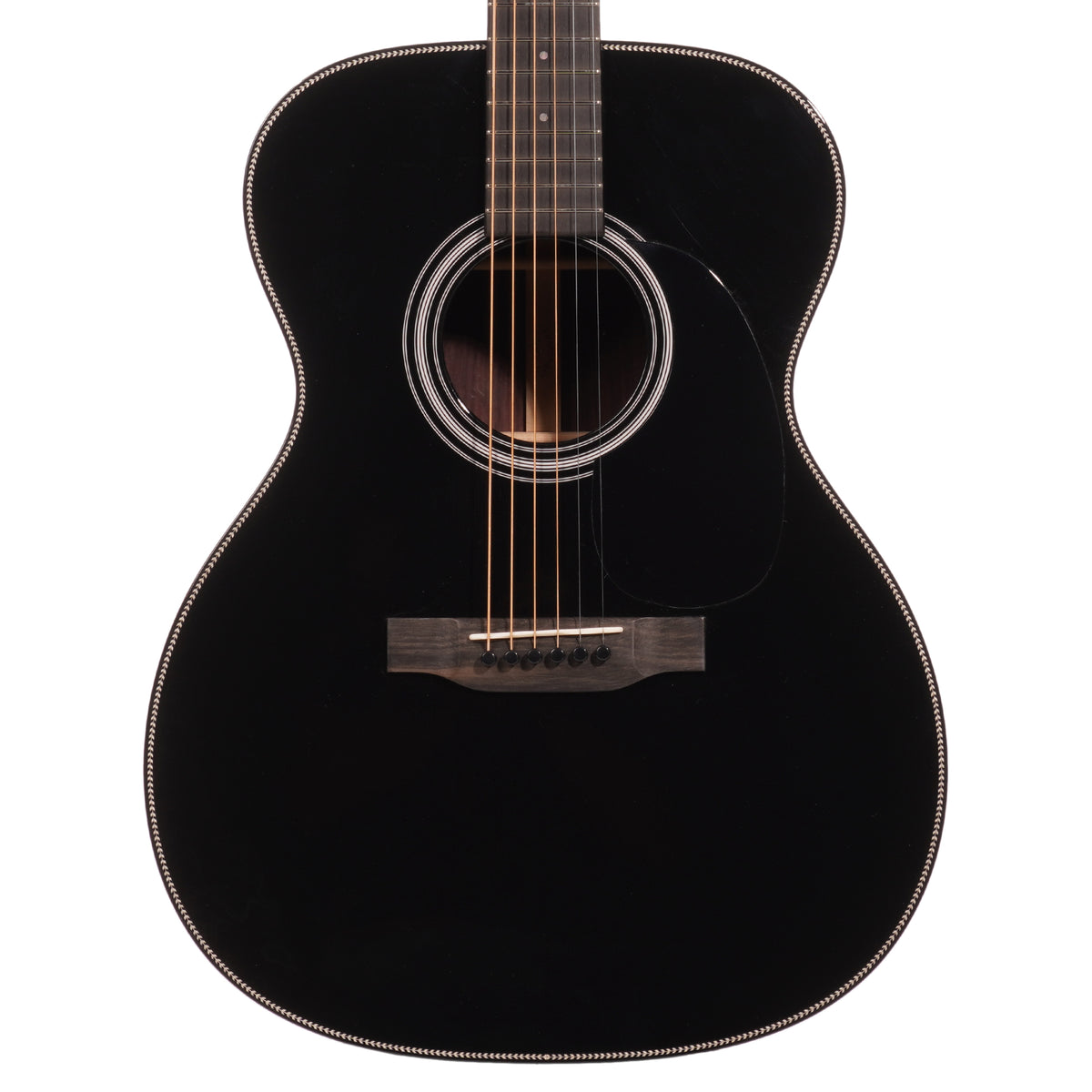 Martin Custom Shop 000 28 Style Blacktop Acoustic Guitar, Spruce/East Indian Rosewood
