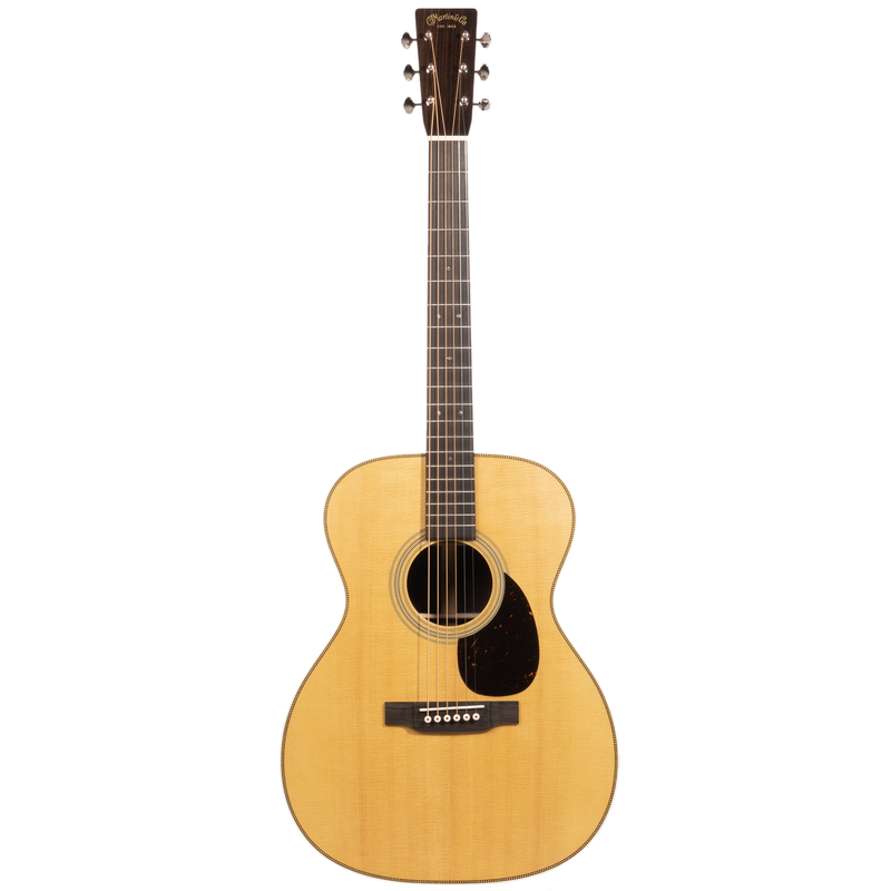 Martin OM-28 Acoustic Guitar, Spruce Top, East Indian Rosewood Back And Sides, Natural Finish