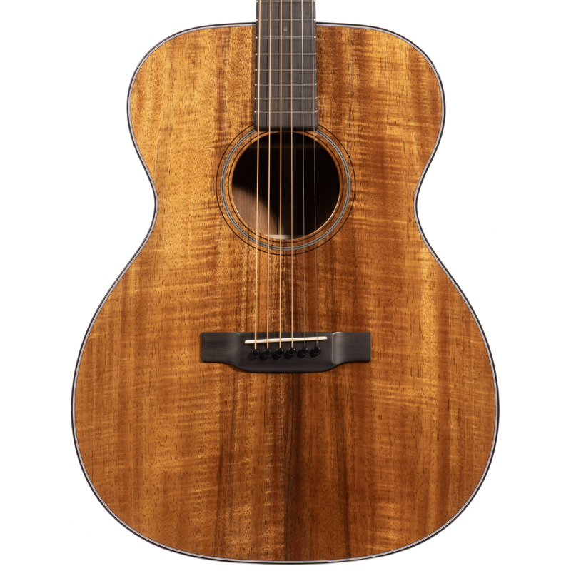 Martin Custom Shop OM Auditorium Acoustic Guitar, 18-Style, Flamed Koa Top/Back & Sides, Natural