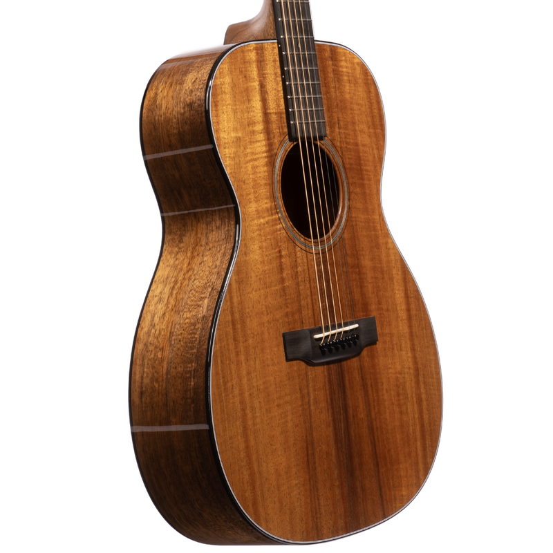 Martin Custom Shop OM Auditorium Acoustic Guitar, 18-Style, Flamed Koa Top/Back & Sides, Natural