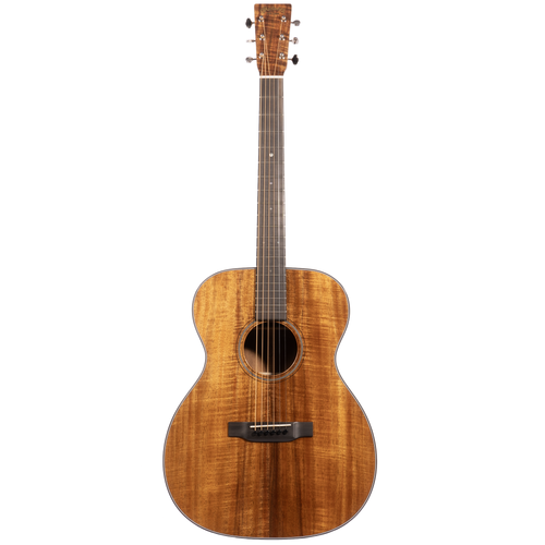Martin Custom Shop OM Auditorium Acoustic Guitar, 18-Style, Flamed Koa Top/Back & Sides, Natural
