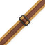Levys 2” Cotton Combo Guitar Strap, Tan Cotton w/ Tan Leather Strip