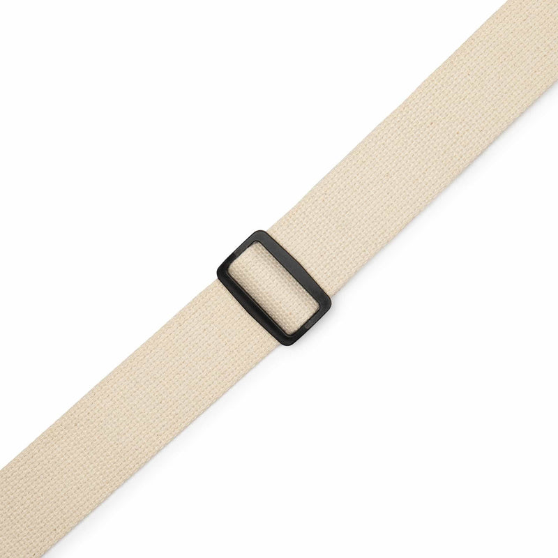 Levys MC2PH 2” Cotton Pick Holder Guitar Strap, Natural