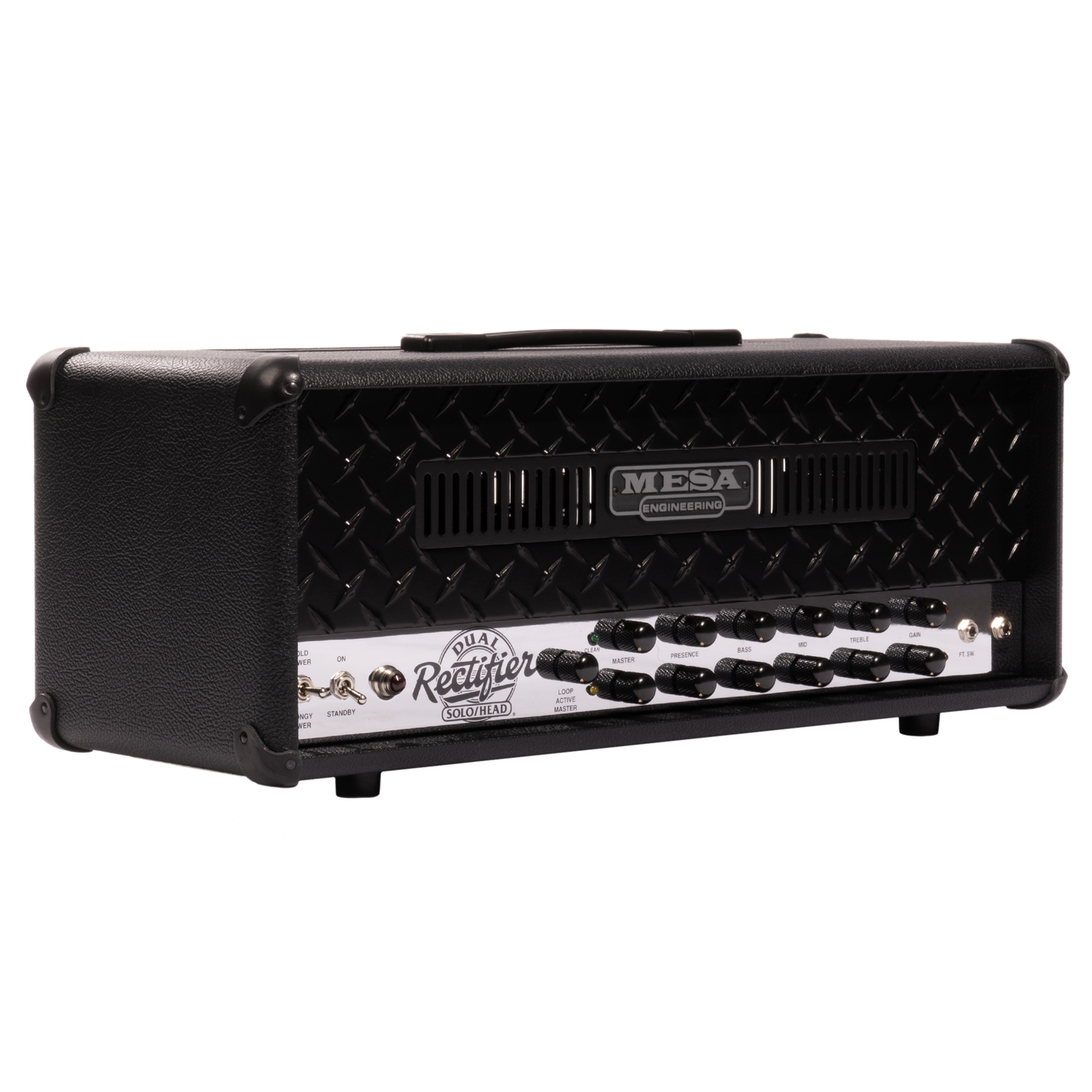 Mesa Boogie 90s Dual Rectifier 2-Channel Guitar Amplifier Head, Black