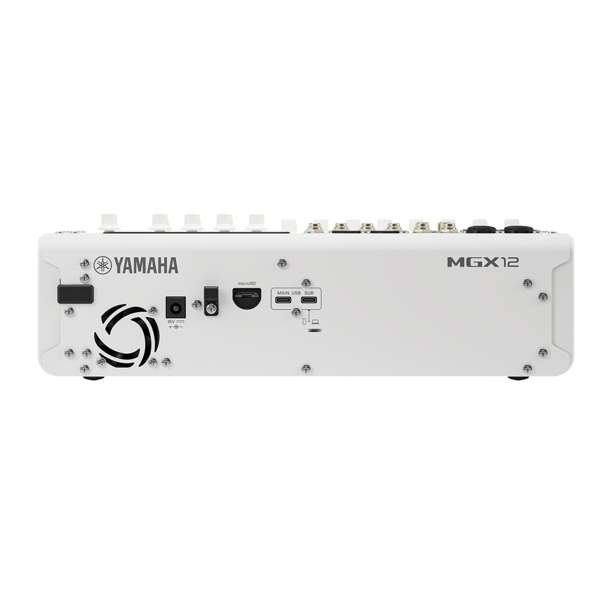Yamaha MGX12 18-Channel Digital Mixing Console/Dual USB-C Audio Interface, White