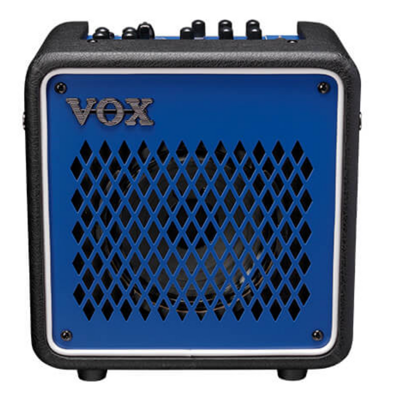 Vox Mini Go 10, 10-Watt Portable Modeling Amplifier, Iron Blue