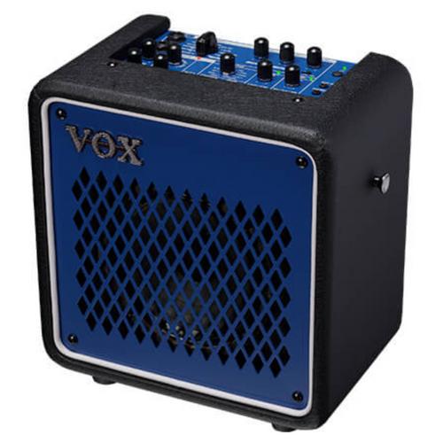 Vox Mini Go 10, 10-Watt Portable Modeling Amplifier, Iron Blue
