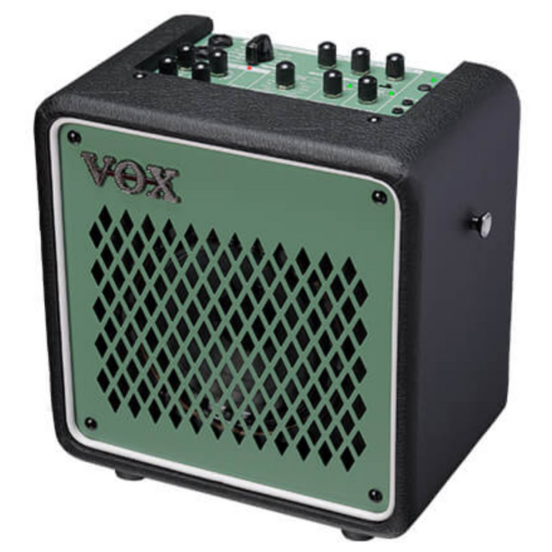 Vox Mini Go 10, 10-Watt Portable Modeling Amplifier, Olive Green