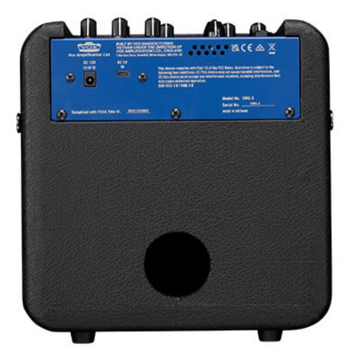 Vox Mini Go 3, 3-Watt Portable Modeling Amplifier, Iron Blue