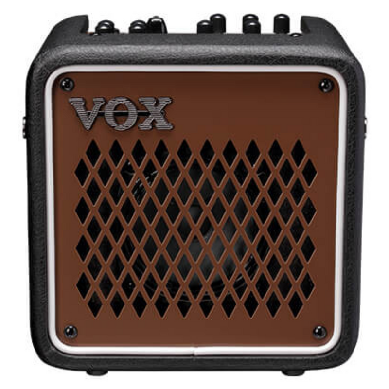 Vox Mini Go 3, 3-Watt Portable Modeling Amplifier, Earth Brown