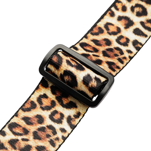 Levys 2" Untamed Animal Print Series Guitar Strap, Leopard