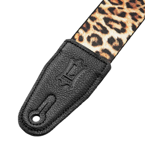 Levys 2" Untamed Animal Print Series Guitar Strap, Leopard