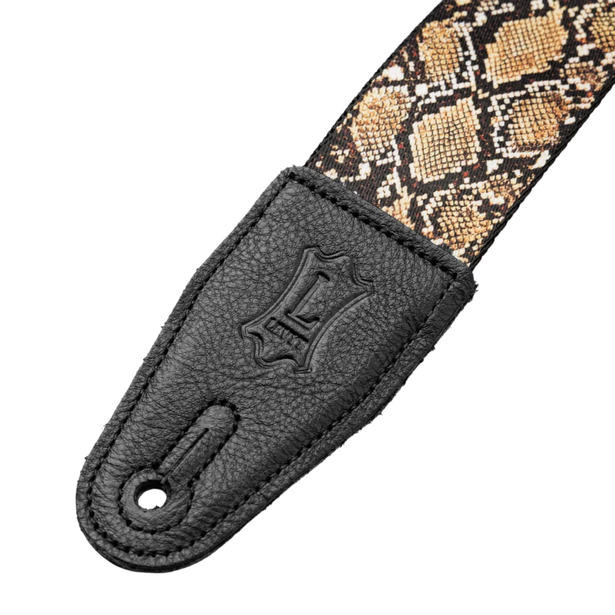 Levys 2" Untamed Animal Print Series Guitar Strap, Snake