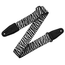 Levys 2" Untamed Animal Print Series Guitar Strap, Zebra