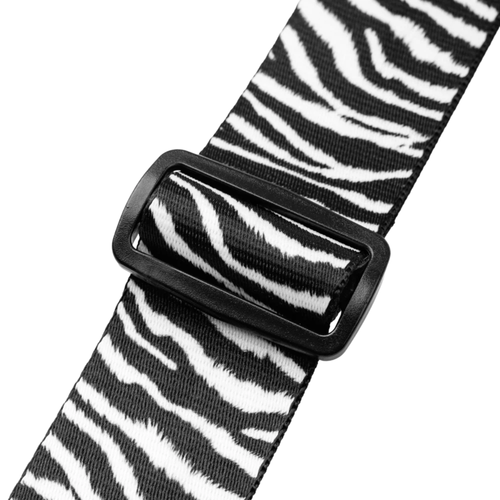 Levys 2" Untamed Animal Print Series Guitar Strap, Zebra