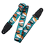 Levys Tasty Grooves Series Guitar Strap, Teal Sushi Roll