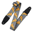 Levys Tasty Grooves Series Guitar Strap, Checkered Pizza Party