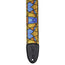 Levys Stained Glass Guitar Strap, Orange and Blue