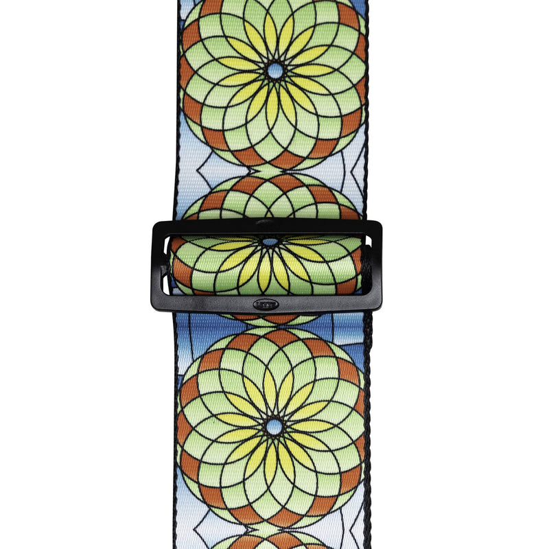 Levys Stained Glass Guitar Strap, Spring Bloom