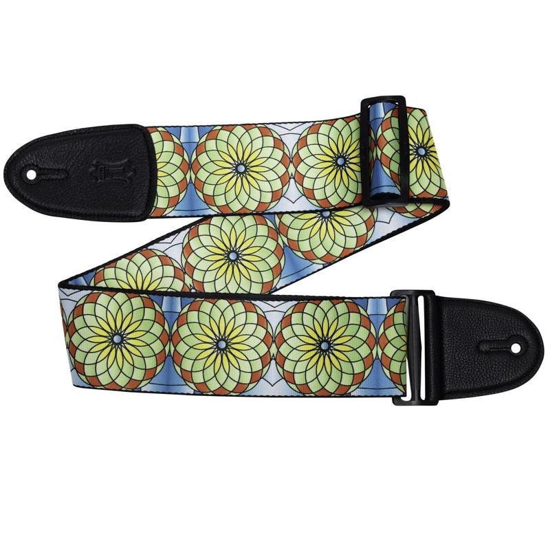 Levys Stained Glass Guitar Strap, Spring Bloom