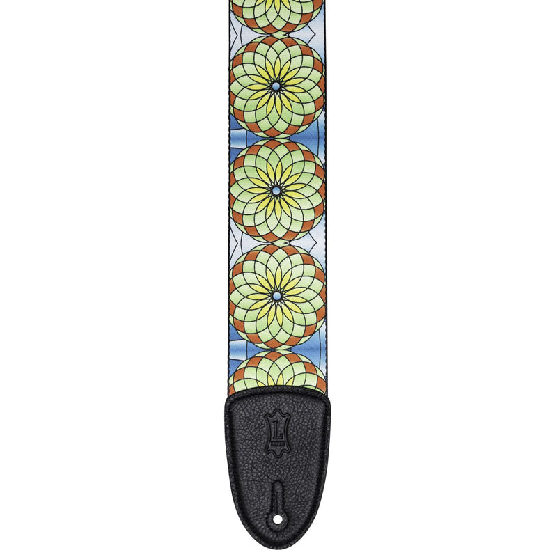 Levys Stained Glass Guitar Strap, Spring Bloom