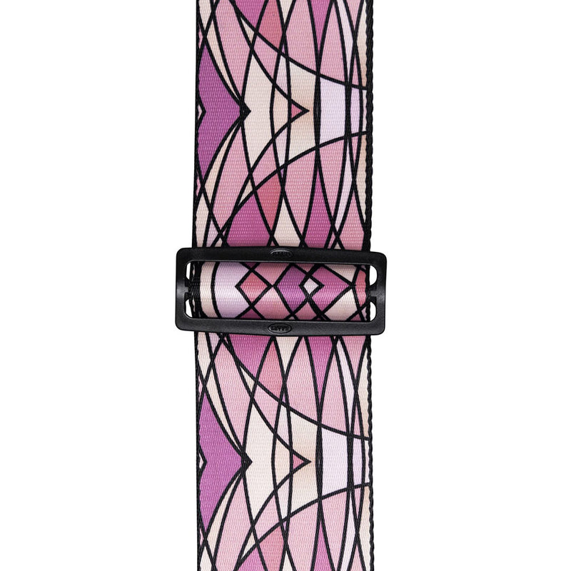 Levys Stained Glass Guitar Strap, Pink