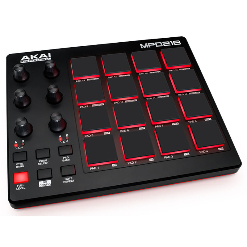 Akai MPD218 16-Pad MIDI Controller