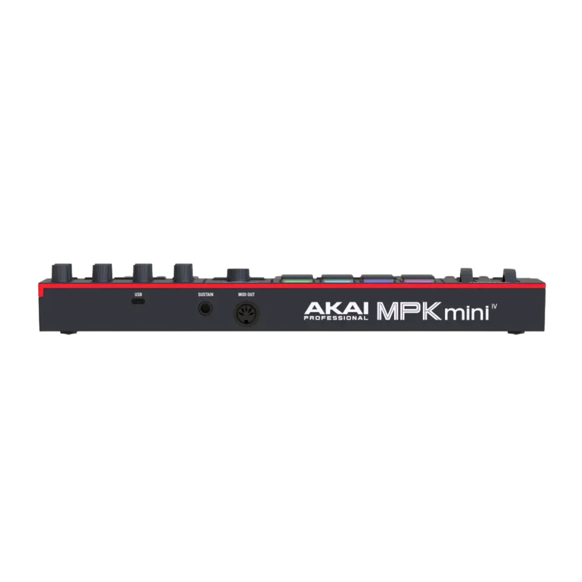 Akai MPK Mini IV 25-Key Compact MIDI Keyboard and Pad Controller, Black